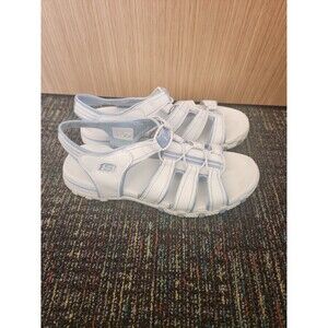 Skechers Women's White & Blue Outdoors Active Sandals Size 10
